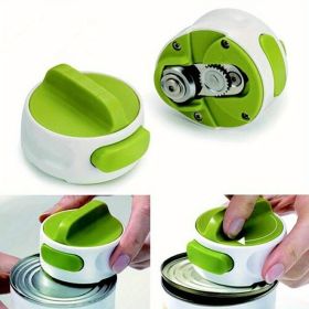 1 pc Compact Mini Can Opener - Easy to Use and Safe for Opening Beer and Jar Lids - Perfect Kitchen Gadget for On-the-Go Use