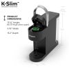 K-Slim Single-Serve K-Cup Pod Coffee Maker, Black